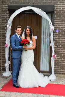 boog versiering huwelijk foto Geurts
